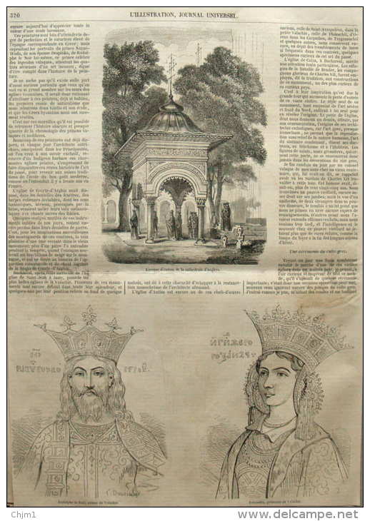 Les églises Valaques - Rodolphe Le Noir, Prince De Valachie - Roxandra, Princesse Valachie -  Page Original - 1856  -  1 - Documents Historiques