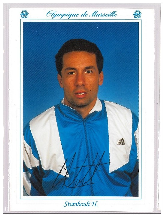 Carte Postale Olympique De Marseille - OM Saison 1993/1994 Henri Stambouli - Calcio