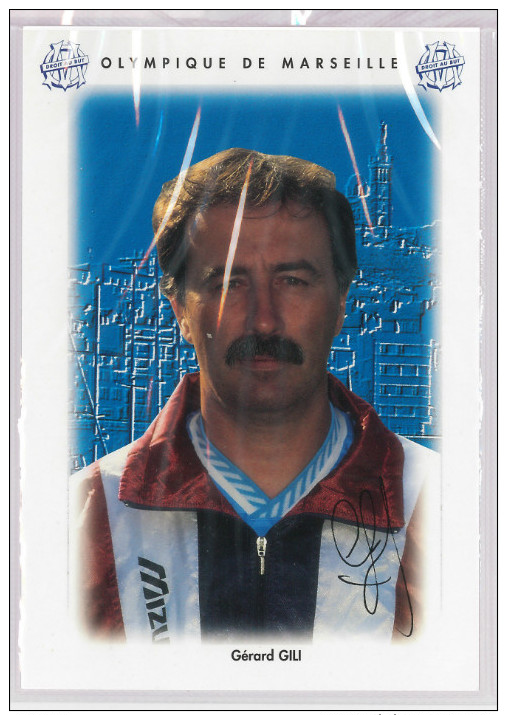 Carte Postale Olympique De Marseille - OM Saison 1995/1996 Gérard Gili (entraîneur) - Calcio