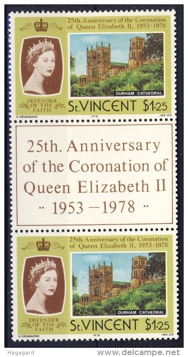##St. Vincent 1978. Coronation 25 Years Jubilee. Michel 501 (x2). MNH(**) - St.Vincent (...-1979)
