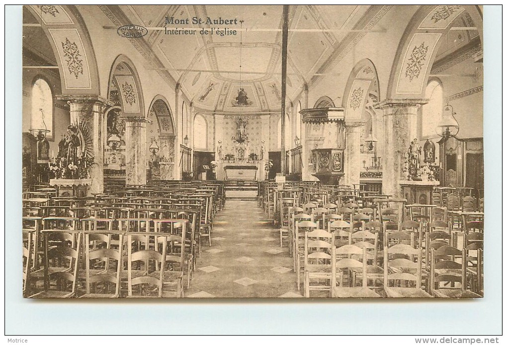 MONT SAINT AUBERT  - Intérieur De L'église. - Autres & Non Classés