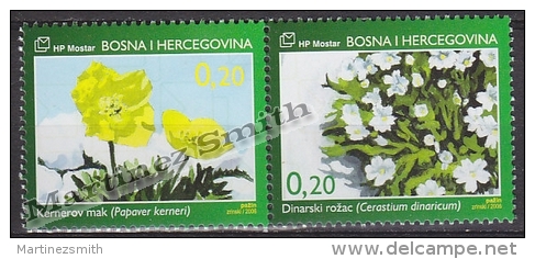 Bosnia Herzegovina - Mostar - Croatia 2006 Yvert 164-65, Flora, Wild Flowers - MNH - Bosnia Herzegovina