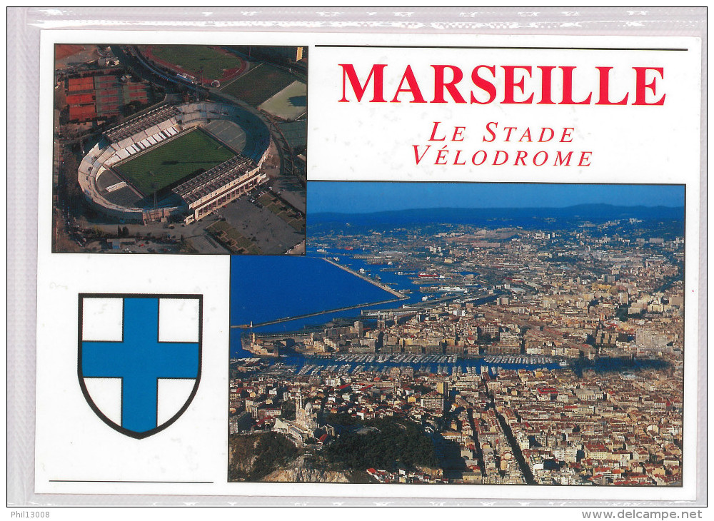 Carte Postale Olympique De Marseille - OM :  Stade Vélodrome (1) - Soccer