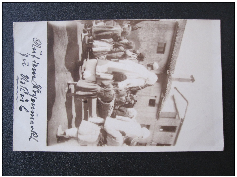 Old Photo Postcard - Üsküb, Skopje, Skoplje - Market Scene. - Macedonia Del Norte