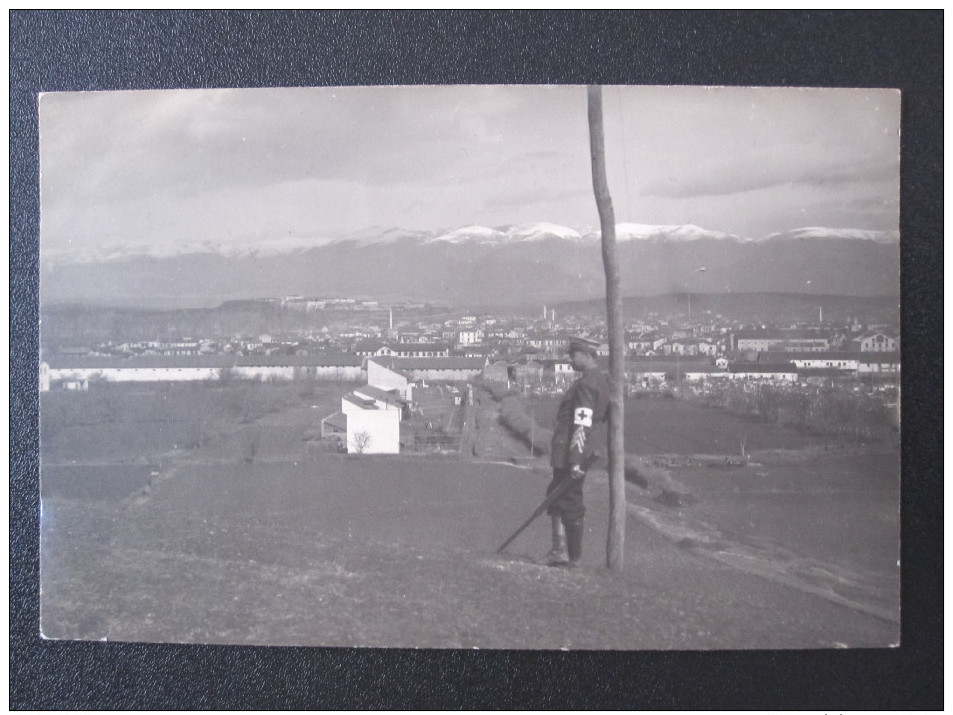 Old Photo Postcard - Üsküb, Skopje, Skoplje - Military Red Cross Old Photo. - Macedonia Del Norte