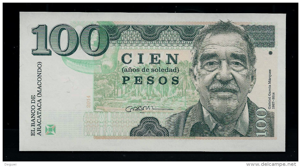 "COLOMBIA 100 Pesos", Entwurf, Beids. Druck, RRRR, UNC, Ca. 145 X 75 Mm, Essay, Trial - Kolumbien