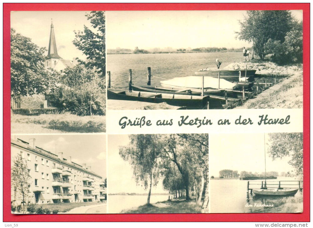 158638 / GRUSSE AUS KETZIN AN DER HAVEN - AM FAHRHAUS, PORT BOAT BUILDING - Germany Deutschland Allemagne Germania - Ketzin