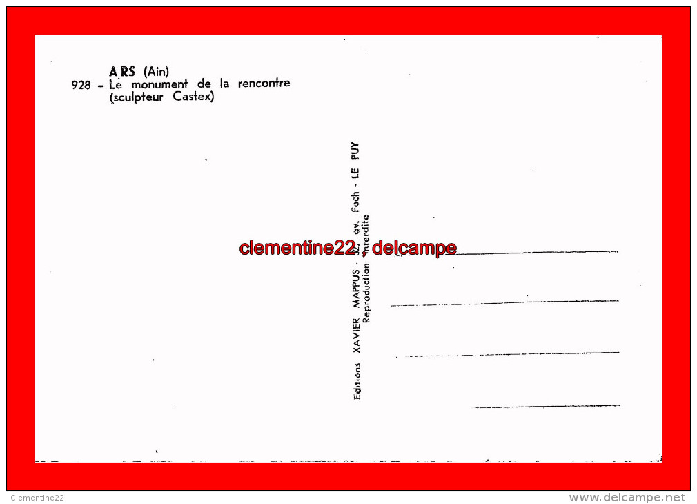 Cpsm 01 ,  Ars  ,  (  Scan Recto Et Verso ) - Ars-sur-Formans