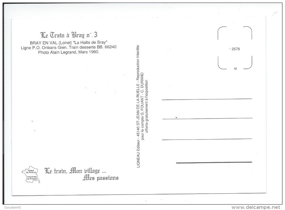 BRAY EN VAL (Loiret) Le Train à Bray N° 3 - Otros & Sin Clasificación