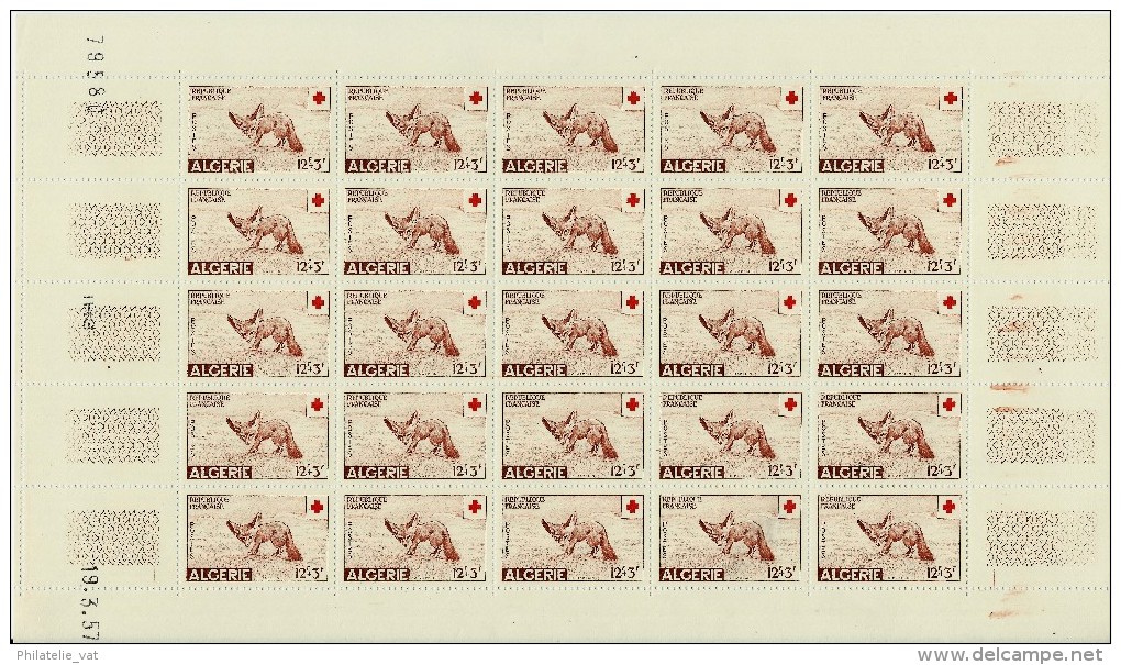 FRANCE / ALGERIE N° 343 Et 344 Soit 2 Feuilles De 25 Ex. Côte Luxe 485 E - A Voir Absolument   (Lot N°1066) - Usati