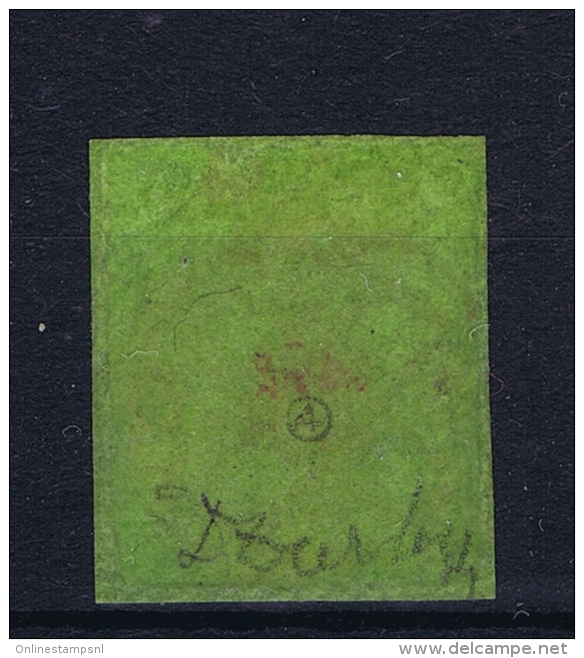 Switserland, 1845 Yv Nr 3A Used Signed/ Signé/signiert/ Approvato  Geneve - 1843-1852 Timbres Cantonaux Et  Fédéraux