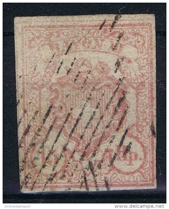 Switserland, 1852 Yv Nr 22 Mi Nr 10 Used  Signed/ Signé/signiert/ Approvato - 1843-1852 Kantonalmarken Und Bundesmarken