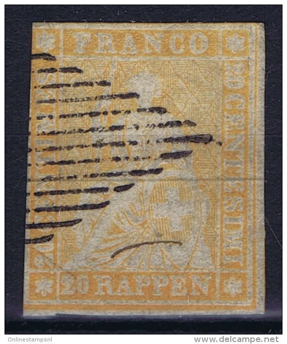 Switserland, 1854 Yv Nr 29  Used - Gebruikt