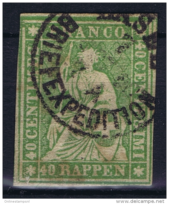 Switserland, 1854 Yv Nr 30 Used - Usados