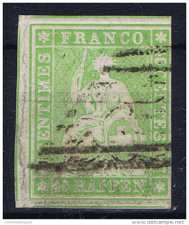 Switserland, 1854 Yv Nr 30 A Used - Usados