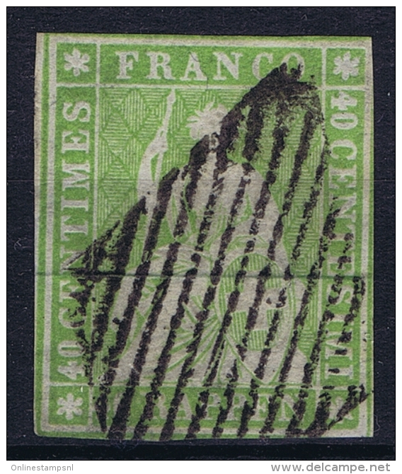 Switserland, 1854 Yv Nr 30 B Used - Usados