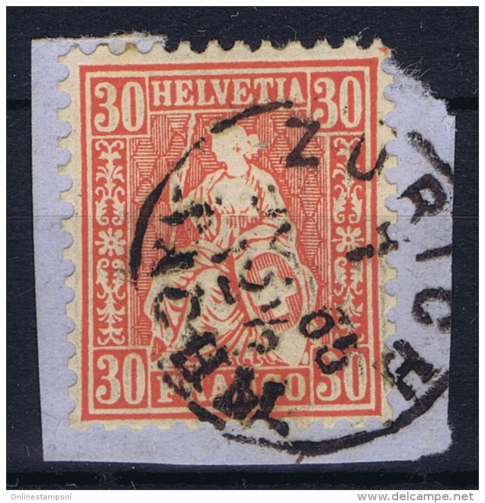 Switserland, 1862 Yv Nr 38 Used  Mi Nr 25 - Gebraucht