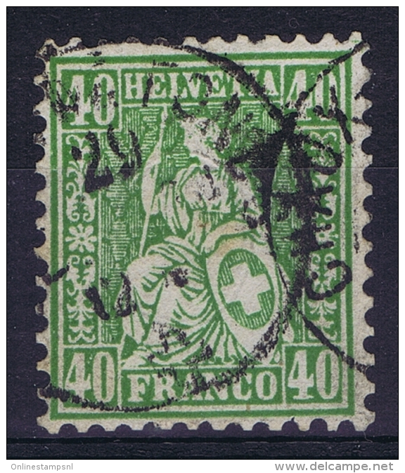 Switserland, 1862 Yv Nr 39 Used  Mi Nr 26 - Oblitérés