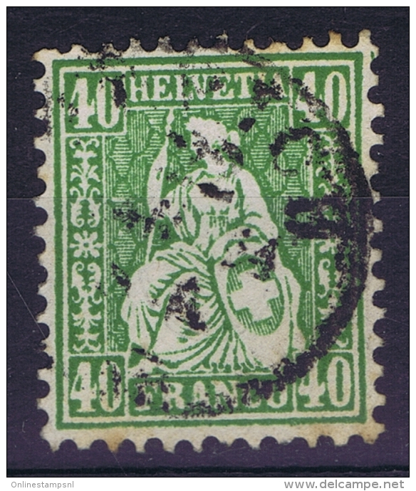 Switserland, 1862 Yv Nr 39 Used  Mi Nr 26 - Oblitérés