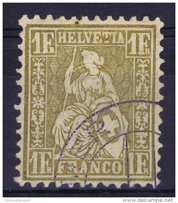 Switserland, 1862 Yv Nr 41 Used  Mi Nr 28 - Gebraucht