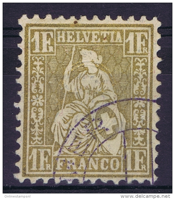 Switserland, 1862 Yv Nr 41 Used  Mi Nr 28 - Oblitérés