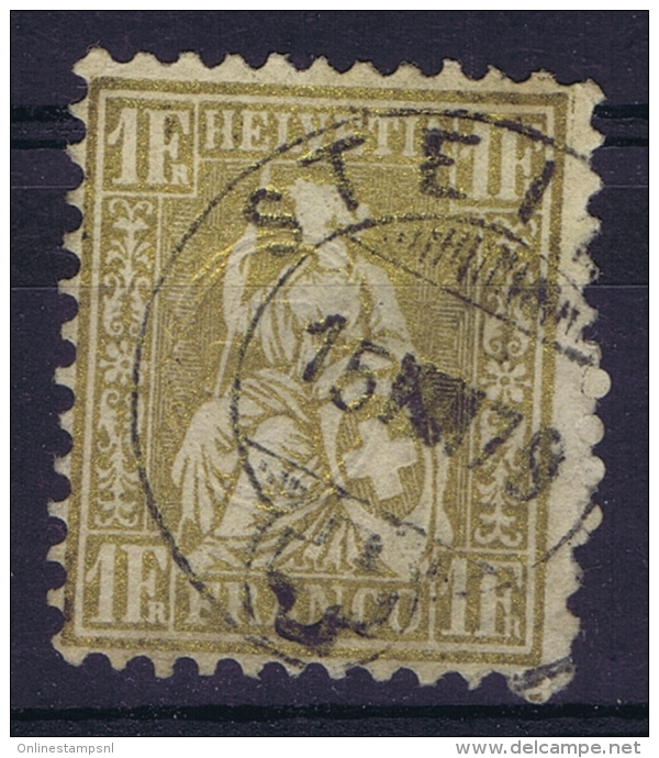 Switserland, 1862 Yv Nr 41 Used  Mi Nr 28 - Oblitérés