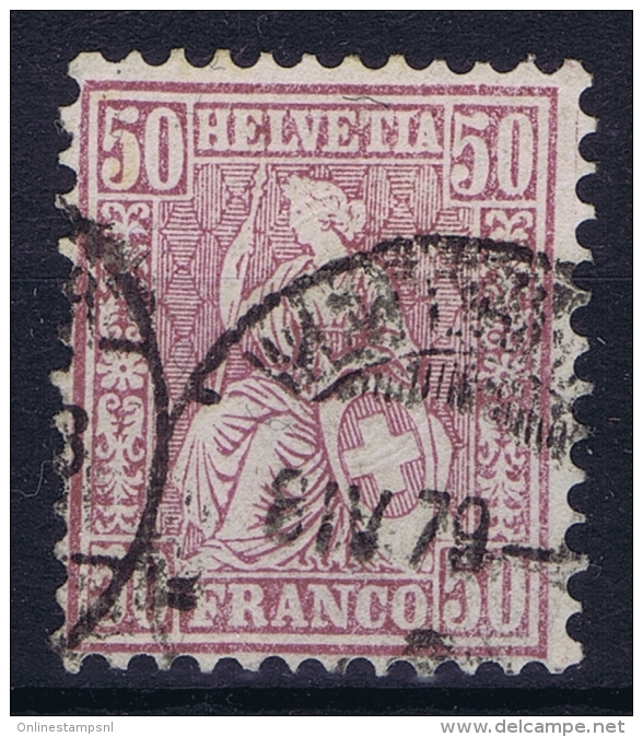 Switserland, 1867  Yv Nr 48  Used  Mi Nr 35 - Oblitérés