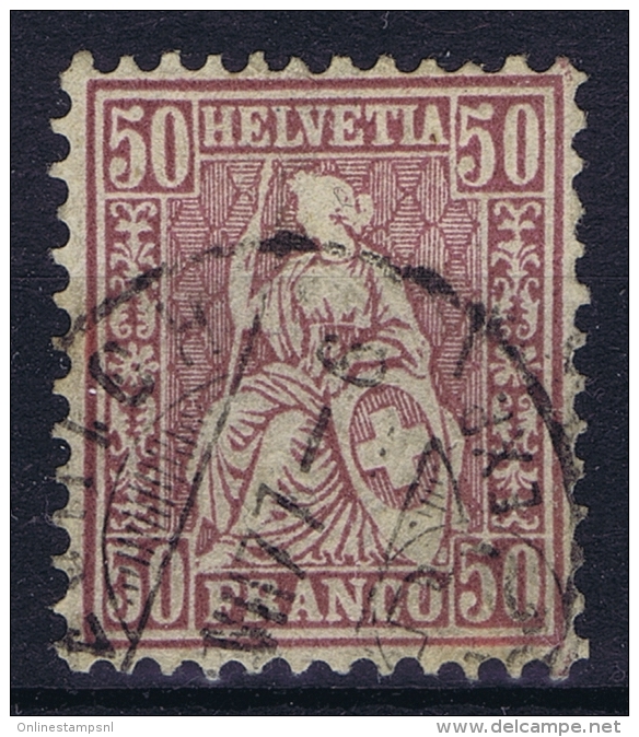 Switserland, 1867  Yv Nr 48  Used  Mi Nr 35 - Oblitérés