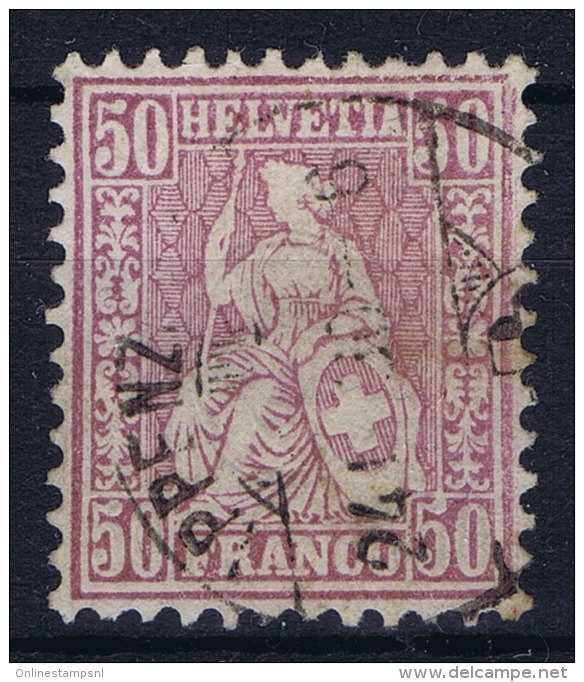 Switserland, 1867  Yv Nr 48  Used  Mi Nr 35 - Gebruikt