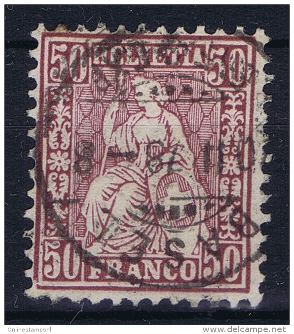 Switserland, 1867  Yv Nr 48  Used  Mi Nr 35 - Oblitérés