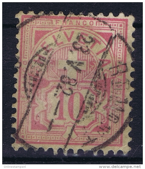 Switserland, 1882  Yv Nr 60  Used  Mi Nr 47 - Oblitérés