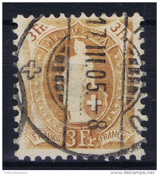 Switserland, 1892 Yv Nr 80 , Mi Nr 64 Used - Gebraucht