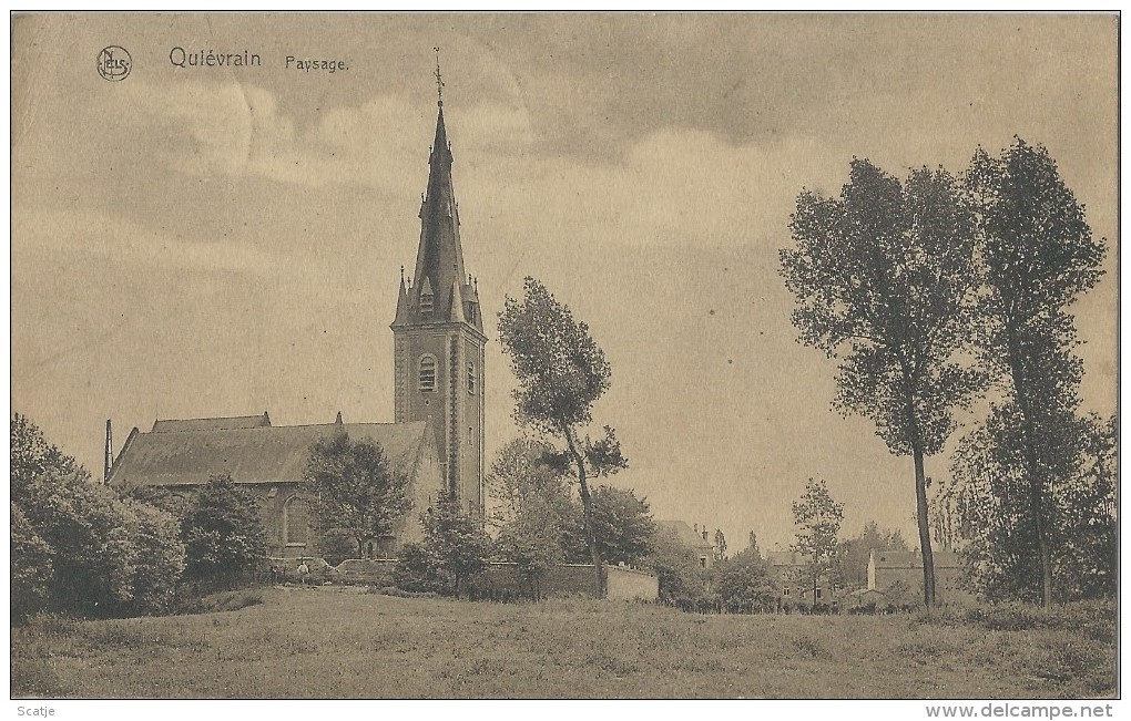 Quiévrain.  -   Paysage.   Prachtige Kaart  1926  Naar  Jemappes - Philippeville