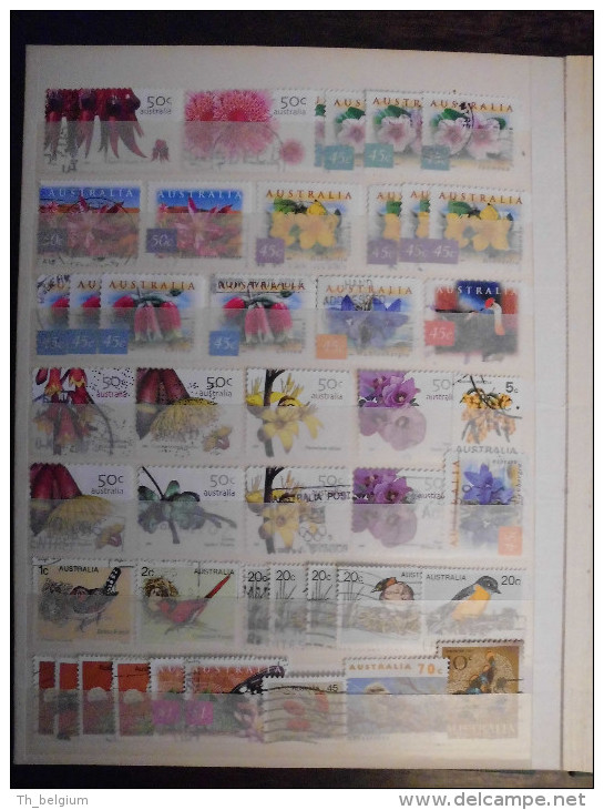 Australië Australia - collection of +- 884 postzegels / stamps in small album - VERY NICE !!