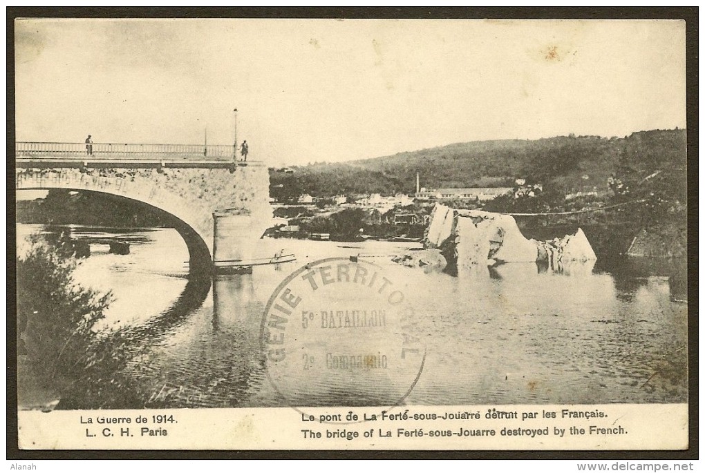 LA FERTE Sous JOUARRE Militaria Pont Détruit Par Le Génie (Cachet) (LCH) Seine & Marne (77) - La Ferte Sous Jouarre