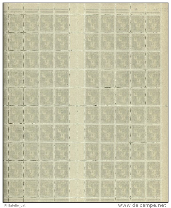 FRANCE / ALGERIE N° Yvert 341 Soit 1 Feuille De 100 Ex - Côte Luxe 97 3 - A Voir Absolument   (Lot N°1071) - Used Stamps