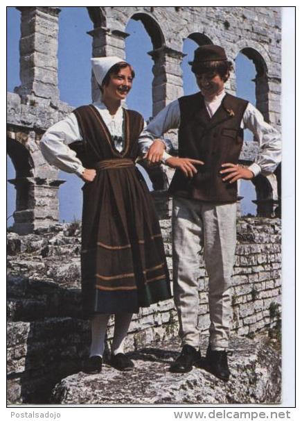(IU22) YUGOSLAVIE . ISTRIAN FOLKLOR. COSTUMES - Yugoslavia