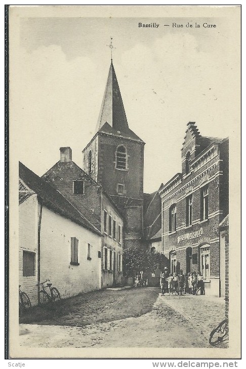 Bassilly  -   Rue De La Cure;  1941  Naar  Mons - Silly