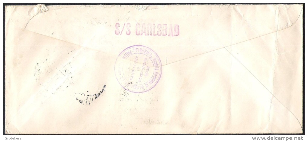 ITALY R-letter From PALERMO 1950 To Belgium - 1946-60: Poststempel