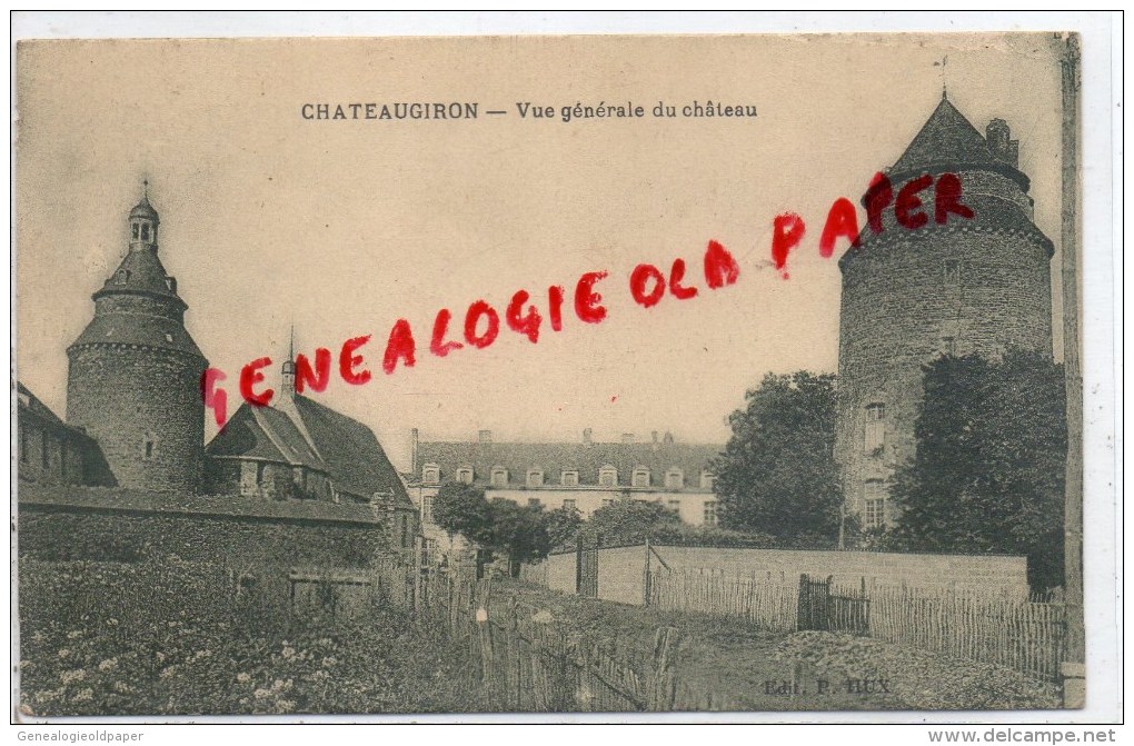 35 -  CHATEAUGIRON- VUE GENERALE DU CHATEAU - Châteaugiron