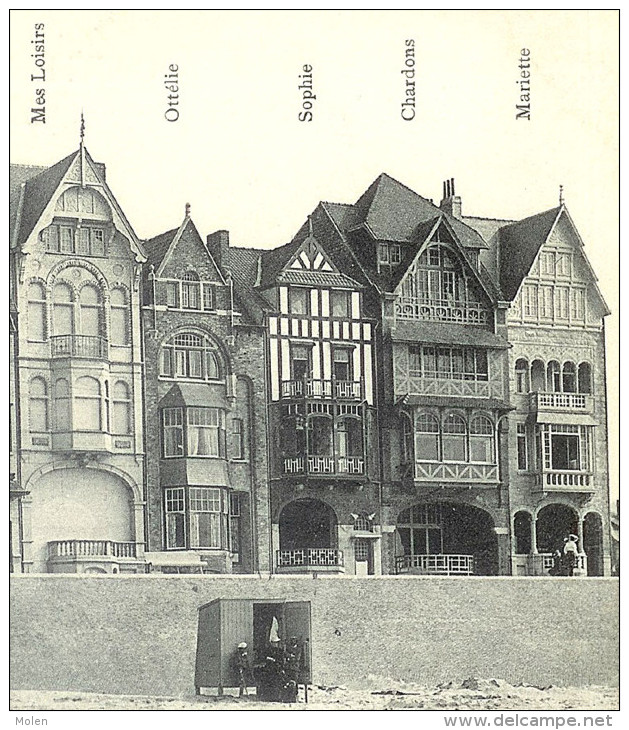 DUINBERGEN-SUR-MER : LES VILLAS MET HUN NAAM - HEIST HEYST LITTORAL KUST KNOKKE KNOCKE HÔTEL Nr: 1889 - Heist