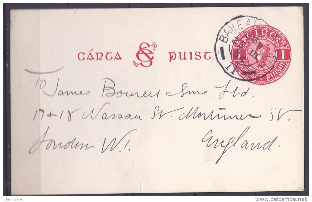 Ireland1934: Michel P2used - Postal Stationery