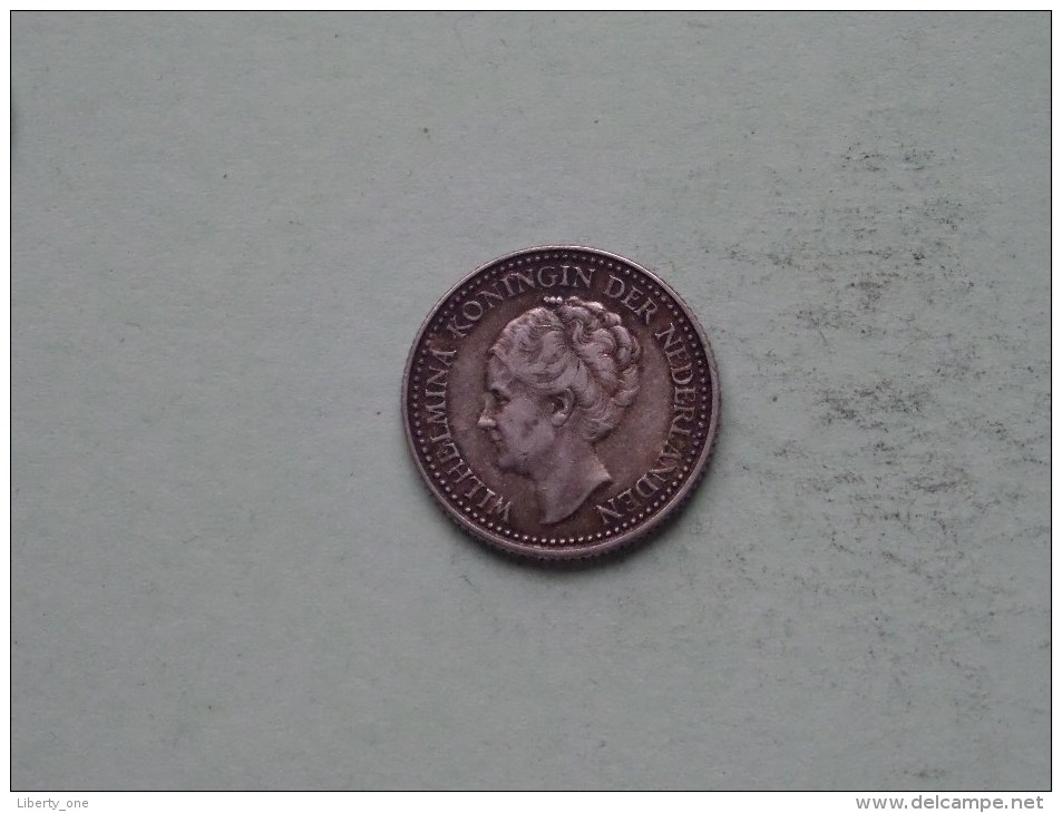 1929 - 1/2 Gulden ( 3 Pearls Under G ) KM 160 ( Uncleaned Coin - For Grade, Please See Photo ) !! - 1/2 Gulden