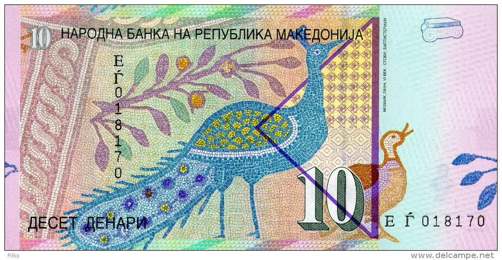 Macedonia,10 Denari,P.14i,12.2011,UNC,signet Governer:Bogov,as Scan - North Macedonia