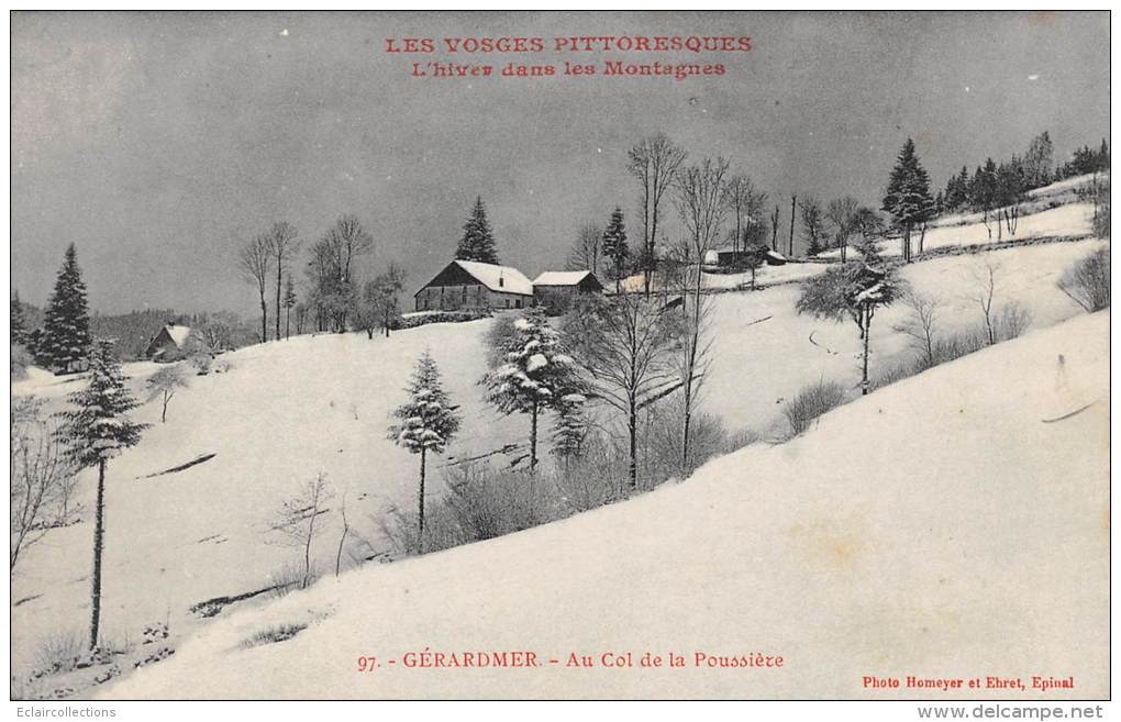 Gerardmer    88     L'Hiver   Au Col De La Poussière                          (voir Scan) - Gerardmer