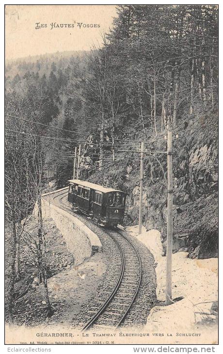 Gerardmer    88     Col De La Schlucht  Le Tramway   Vers Le ...         ( Défault Voir Scan) - Gerardmer