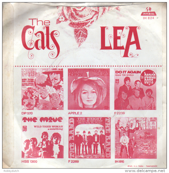 * 7" *  THE CATS - LEA (Nederpop 1968) - Disco, Pop