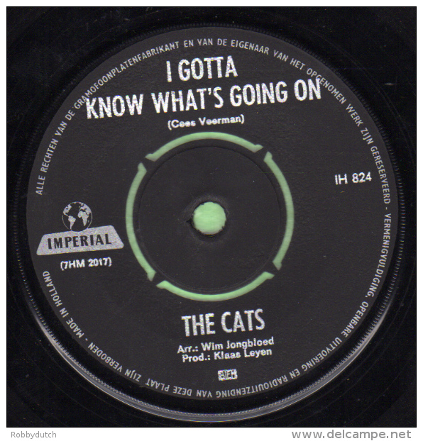 * 7" *  THE CATS - LEA (Nederpop 1968) - Disco, Pop