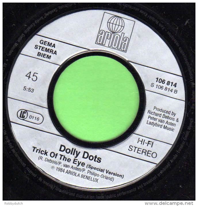 * 7" *  DOLLY DOTS - TRICK OF THE EYE (Germany  1984 EX-!!!) - Disco, Pop