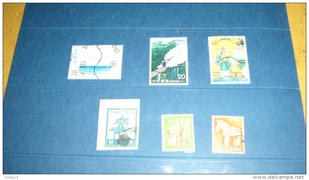 Lot De 6 Timbres Oblitérés - Collections, Lots & Séries